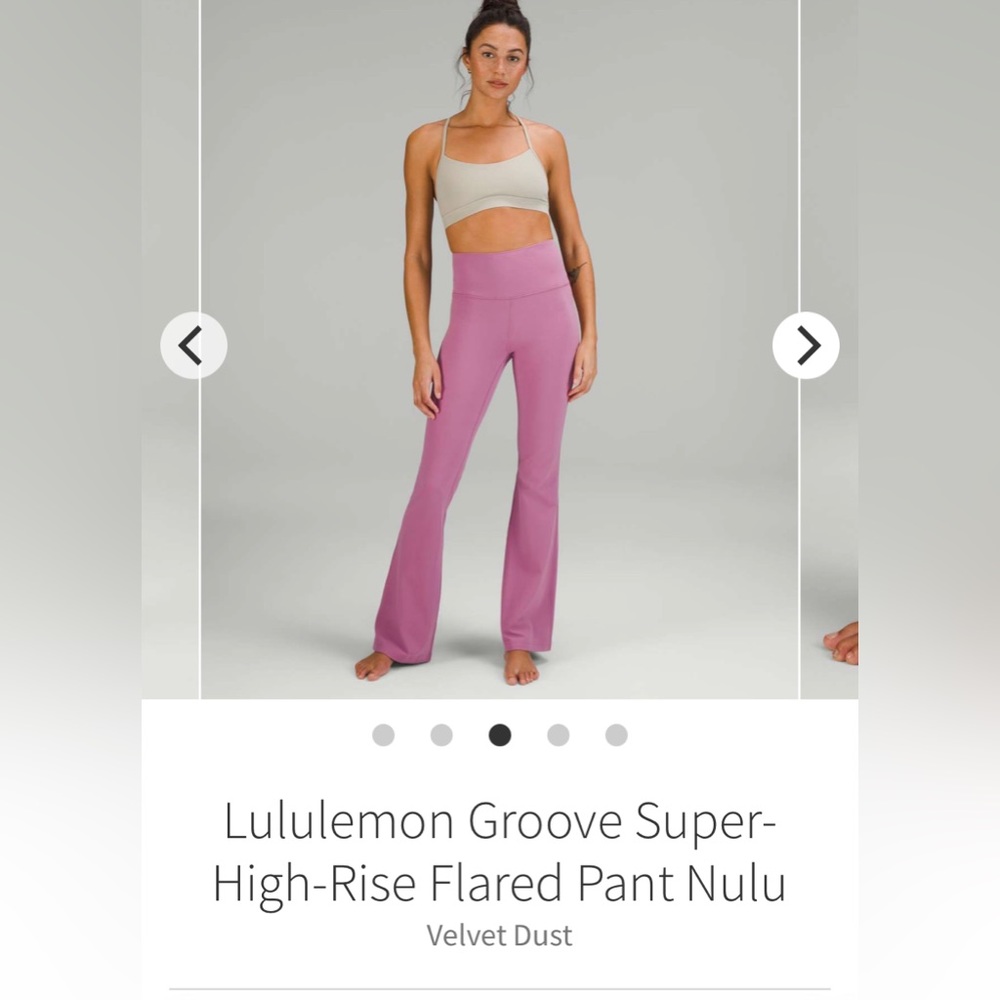 Lululemon Groove Super-High-Rise Flared Pant Nulu
Velvet Dust